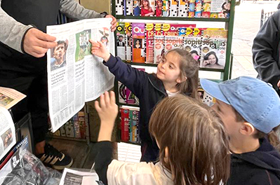 Ausflug zum Zeitungskiosk
