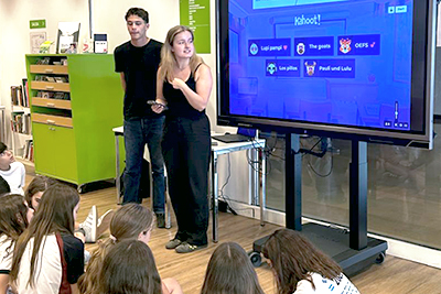 Besuch der Bibliothek des Goethe-Instituts